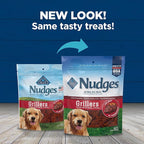 Blue Buffalo Nudges Grillers Natural Dog Treats, Steak, 10oz