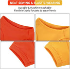Koneseve Dog Shirts Breathable Cotton Dog Clothes Stretchy T-Shirt for Small Medium Large Dogs Cat Shirt Soft Puppy Outfit Kitten Apparel Pet Pullover Tee Blank Sweatshirt 2-Pack Yellow & Orange XL