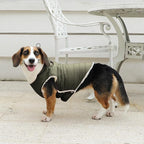 Fleece Lining Dog Hoodie with Harness Built in,Extra Warm Small Dog Jacket in Winter Puppy Coats with Drawstring Hooded,Green XS