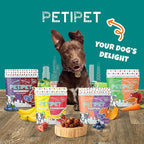 PETIPET Wildberry Plant-Based Fruit Dog Treats - Strawberry, Apple, Blueberry Soft & Chewy - Vegetarian, Vegan Dog Treats with Organic Ingredients - Low-Protein, Hypoallergenic, Gluten-Free
