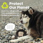PAWSPIK Flying Disc Tug-of-War Toy, Eco-Friendly Recycled Material, Squeaker Toy for Medium and Large Dogs, for Throwing & Fetching 8.5" Diameter (Sleepy Sloth)