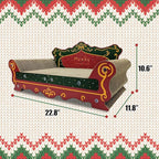 Luxury Cardboard Cat Scratcher Sofa Bed Couch Shaped Cat Scratching Board, Cat Scratch Lounge with Catnip,Cat Scratcher for Indoor Cats(Xmax)