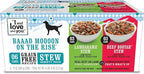 I and love and you Wet Dog Food - Baad Mooon On The Rise Variety Pack - Beef + Lamb, Grain Free, Filler Free 13oz can, 6pk