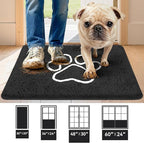 Super Absorbent Dog Door Mat, 30"*20“ Anti Slip Mat for Muddy Paws, Pet Rugs for Dirty Paws Washable That Absorbs Moisture and Dirt, for Dog Cage and Pet Resting Carpet