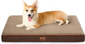 Bedsure Large Dog Bed for Crate - Comfy Flat Pet Beds with Removable Washable Cover, Orthopedic Egg Crate Foam Crate Mat, Suitable for Pet Up to 50 lbs