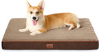 Bedsure Large Dog Bed for Crate - Comfy Flat Pet Beds with Removable Washable Cover, Orthopedic Egg Crate Foam Crate Mat, Suitable for Pet Up to 50 lbs