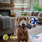 My Pet & Me – Durable Rope Dog Toy for Chewing, Tug of War, and Interactive Play – Perfect for Puppies and Active Dogs (13 Inch, Knotted Dog Rope Toy)