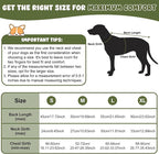 Dog Raincoat, Waterproof Dog Coat with Reflective Straps, Leash Hole & Polar Fleece Lining, Winter Snow Rain Coat for Small, Medium & Large Dogs, Warm, Windproof Vest Jackets