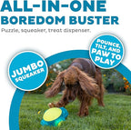 Outward Hound Tennis Maze Craze Interactive Squeaky Dog Toy, Blue