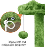 Yaheetech Cat Tree - 54in Tower with Condo, Scratching Posts & Balls, Perfect for Kittens