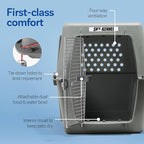 Petmate Sky Kennel - For Air and Travel, Airline Approved Dog Crate for Pets 90-125 lbs, Heavy Duty Dog Kennel, Made in the USA- 48 Inches
