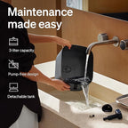 PETLIBRO Upgrade Cat Water Fountain + 4 Packs Genuine Cat Fountain Filter Replacement, Dockstream 2 Smart App Monitoring 5G WiFi Auto Cat Fountain Stainless Steel Tray for Drinking, 3L/101oz
