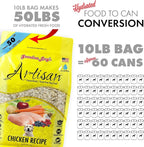Grandma Lucy's Artisan Dog Food, Grain Free and Freeze-Dried - Artisan Chicken, 3Lb Bag