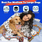 Dog Rope Toys for Large/Medium Dogs, Nearly Indestructible Dog Toys Set With Eight Legs Ball for Aggressive Chewers,Full of Attractiveness, Heavy Duty Natural Cotton Rope Chew toy, Tug Toy 9 Pack