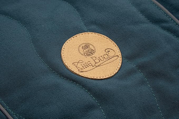 King Buck Quilted Dog Jacket, Deep Teal, M/L, KB-QJKT-DT-M/L-1