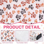 Tuanse 4 Pack Ultra Soft Dog Cat Bed Mat with Cute Prints Reversible Fleece Dog Crate Kennel Pad Cozy Washable Thickened Hamster Guinea Pig Pet Bed Mat for Small Animals(23 x 18 Inches,Vivid Color)
