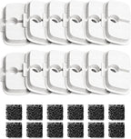 PETLIBRO Cat Water Fountain Filter Replacement, 12 Packs Pet Fountain Filter & Sponges for Dockstream WF106/WF116/WF105/WF115/WF005/WF305, Half Year Set Easy-Swap PETLIBRO Cat Water Dispenser Filter