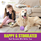 Gnawsome Medium Squeaker Ball Dog Toy, Medium 3.5", Colors will vary, All Breed Sizes