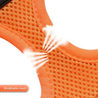 YIMEIS Dog Harness and Leash Set, No Pull Soft Mesh Pet Harness, Reflective Adjustable Puppy Vest for Small Medium Large Dogs, Cats (Orange01, Medium (Pack of 1)