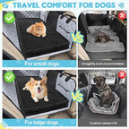 Dog Car Bed, Non-Slip Backseat Extender Pet Mat, Removable Washable Dog Bed for SUVs, Sedans & Trucks, Anti-Slip Travel Bed for Dogs, Easy Clean & Scratch-Proof & Comfort (56"x28.7")