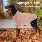 IECOii 2 Pack Dog Fleece Sweater for Small Dogs, Warm Dog Turtleneck with Stretch for Dachshund, Cozy Fall Winter Pullover Dogs Sweatshirt with Sleeve, Indoor & Outdoor Sweaters for Walking, M
