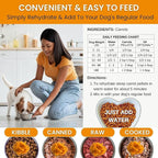 Olewo Original Carrots for Dogs – Fiber for Perfect Poop, Dehydrated Dog Food Toppers for Picky Eaters, Natural Skin & Coat Support, Multivitamin, Probiotics for Digestive & Gut Health, 2.2 lbs