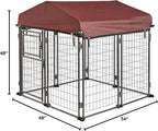 TWO by TWO Haven Expandable Kennel, Black, Medium