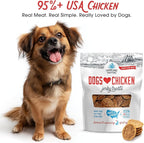 Farmland Traditions Dogs Love Chicken Jerky Dog Treats with Only 3 Ingredients and No Fillers, 1 Pound Bag (Pack of 2)