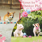 36 Pcs Dog Squeaky Tennis Balls 2.5 Inch Interactive Pet Toys Ball for Small Medium Large Dog Plush Chew Toys Teeth Cleaning for Aggressive Chewers Cat Interactive Training