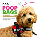 Dog Poop Bags 120 Count – Leakproof, Extra Thick & Easy Open | Unscented Plant-Based PLA + PBAT, Fits All Dispensers | Funny Hey Stinky Design – $1 Donated to Service & Therapy Dogs