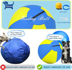 Herding Ball for Dogs - 25'' Dog Herding Ball for Horse, Dog Training Toy for Australian/German Shepherd Collie, Outdoor Dog Toys for Birthday Gifts - Large, Yellow