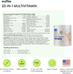 Wuffes Hip and Joint Supplement for Large Breeds and 23-in-1 Multivitamin Bundle