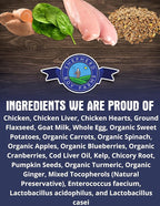 Shepherd Boy Farms Freeze Dried Raw Dog Food, Chicken Recipe, All Natural, No Synthetics, Made in USA with Goat's Milk & Organic Produce, High Protein, Complete Meal (48oz)