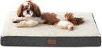Bedsure Dog Bed for Small Dogs - Comfy Flat Puppy Beds with Removable Washable Cover, Orthopedic Egg Crate Foam Pet Mat, Suitable for Pet Up to 15 lbs