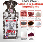 Miss Nelly's -All Natural Beef Jerky Dog Treats - Soft Sticks - USA Made and Sourced - Original Smoke House Recipe - Small Batch Beef Jerky for Dogs - Minimally Processed - 8 oz. Bag