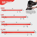 Riparo Dog Collar - Genuine Leather Dog Collars - Heavy Duty Dog Collars for Medium Large and Extra Large Dog Breeds (XL: 1.5” Wide for 22” - 26” Neck, Red)