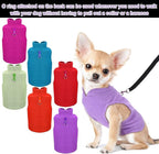 6 Pack Winter Dogs Sweater for Small Dogs Warm Clothes Fleece Vest with Leash Ring Sleeveless Dog Jacket for Little Medium Puppy Pet Unisex(Medium,Bright Colors)