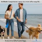 Dog Poop Bag - Pack 6 rolls 90 bags - Leak-Proof - Heavy Duty · Eco-Friendly + Travel Holder Clip Included Dispenser
