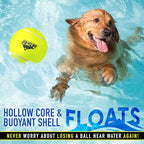 Franklin Pet Supply Co. Ready Set Fetch Oversized Dog Tennis Ball - 8.5" Jumbo Size - Pump Included