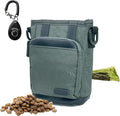 BEAU&FUR Small Dog Treat Pouch with Clicker for Training – 2 Cup Capacity, Built-In Poop Bag Dispenser, Storage for Snacks and Toys - Hands-Free Pouch Snack Holder for Walking and Training – Grey
