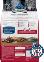 Blue Buffalo Wilderness High Protein Natural Adult Dry Dog Food plus Wholesome Grains, Salmon 13 lb bag