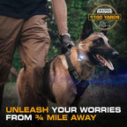 INVIROX Shock Collar for Dogs [Ultra K9 Hunting Series] 124 Training Levels, 4 Powerful Modes with Night-Light and ¾ Mile Range 100% Safe Dog Training E Collar for Large Dogs IP67 Waterproof