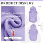 KOOLTAIL Basic Dog Hoodie - Soft & Warm Dog Hoodie Sweater with Leash Hole and Pocket, Pet Winter Coat, Cold Weather Clothes Sweatshirt for Small Medium Large Dogs Puppy Cat Boys Girls Lavender SM