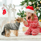 SCENEREAL Dog Sweaters for Small Dogs - Soft, Warm Turtleneck Small Dog Sweater, Ugly Knit Dog Christmas Outfits for Dachshund, Chihuahua, Pug, Yorkie,Winter Pet Clothes Girl Boy, XS