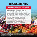 Northwest Naturals Freeze-Dried Beef Dog Food - Bite-Sized Pieces - Grain-Free, High-Protein, Raw Diet, Human-Grade, Limited Ingredients, All Natural, Nutrient-Dense, 12 Oz (Pack of 2)