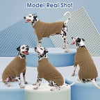 Queenmore Dog Sweaters for Medium Dogs Girls Boys,Soft Dog Sweater Christmas,Turtleneck Pullover Pet Sweaters Knitwear Outfit for Holiday,Knitted Soft Thick Warm Sweater for Bulldog,Dachshund(Camel,M)