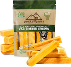 peaksNpaws Himalayan Dog Chew, Yak Cheese Dogs Treats, High Protein, Long Lasting Chews, Natural, Lactose Free Dogs Treat for Aggressive Chewers Over 80 lbs, 16 Jumbo Treats