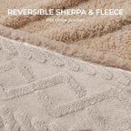 Waterproof Pet Blanket, Liquid Pee Proof Dog Blankets for Sofa Bed Couch, Reversible Sherpa Fleece Furniture Protector Cover for Small Medium Large Dogs Cats,Beige-Thicken Medium（57" x 40"）