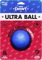 SuperChewy Tough Dog Ball Toy | Strong Natural Rubber | Great Dog Fetch Toy | Chew Toy for Dogs | Ultra Durable Chew Toy for Aggressive Chewers