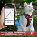 Cat Harness and Leash for Walking Escape Proof Soft Adjustable Cat Leash Breathable Honeycomb Structure Comfortable Vest Easy to Wear Kitten Harness for Outdoor Travel, Honeycomb Red, S